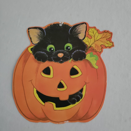 Vtg eureka halloween die cut - halloween,