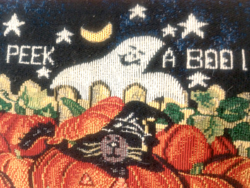 Halloween needlepoint tapestry - halloween,